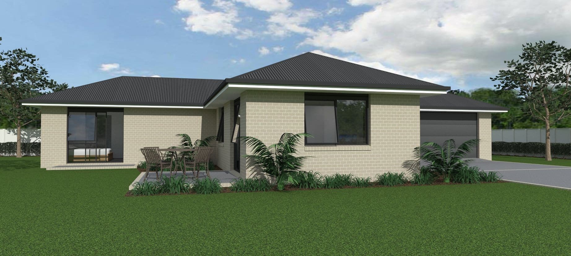 NZ140 cape reinga 3 bedroom house design