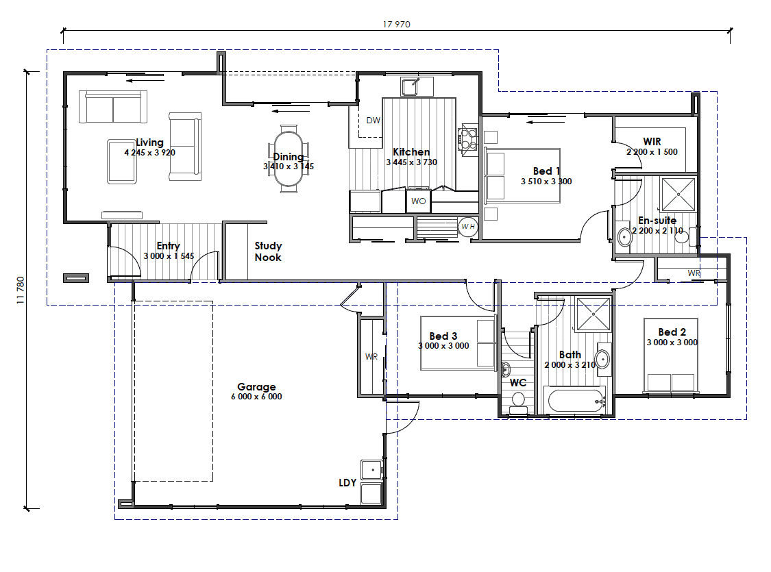 Whakamaru floor plan