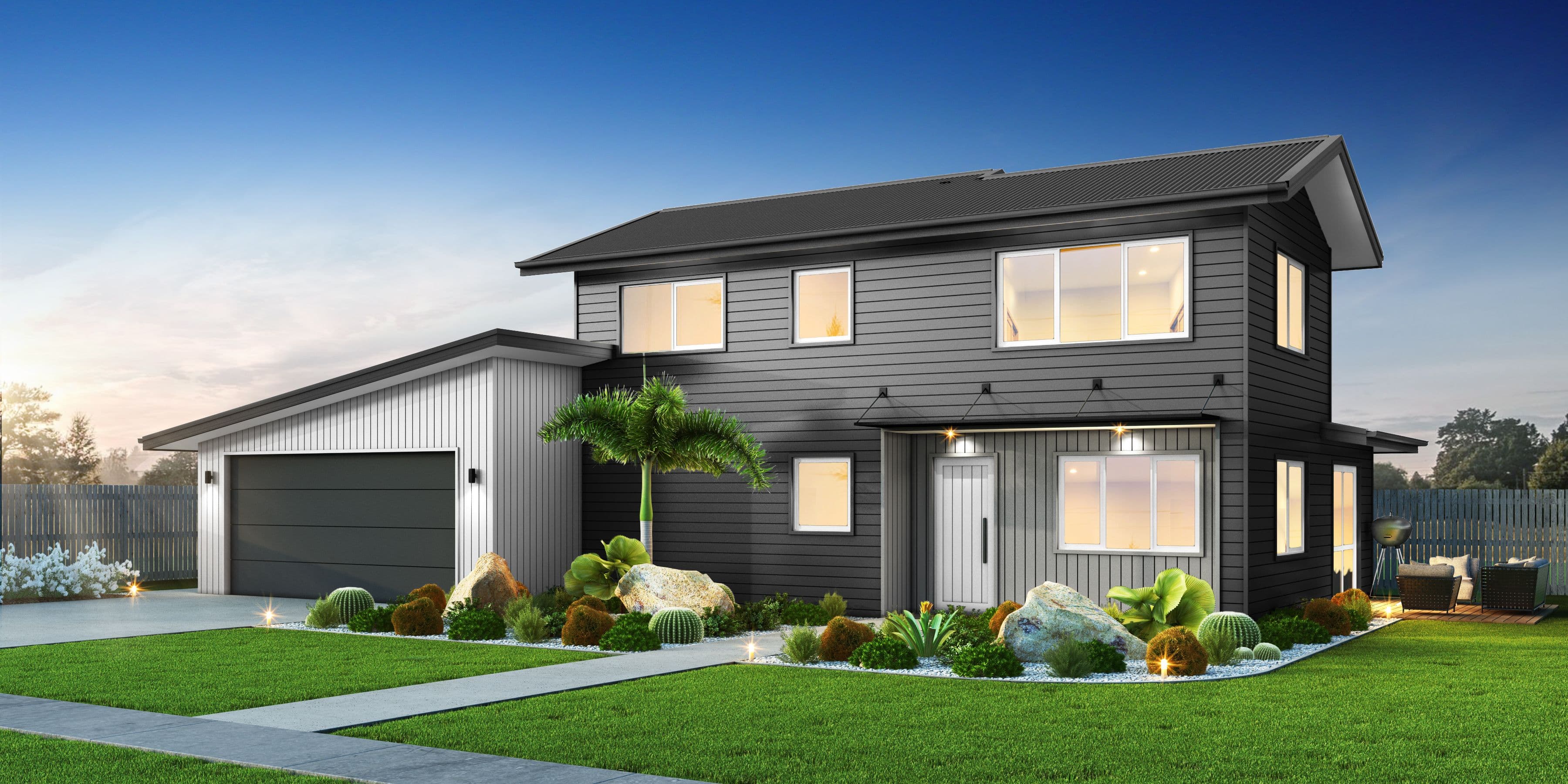 NZ184 cape palliser double storey 4 bedroom house option1.2