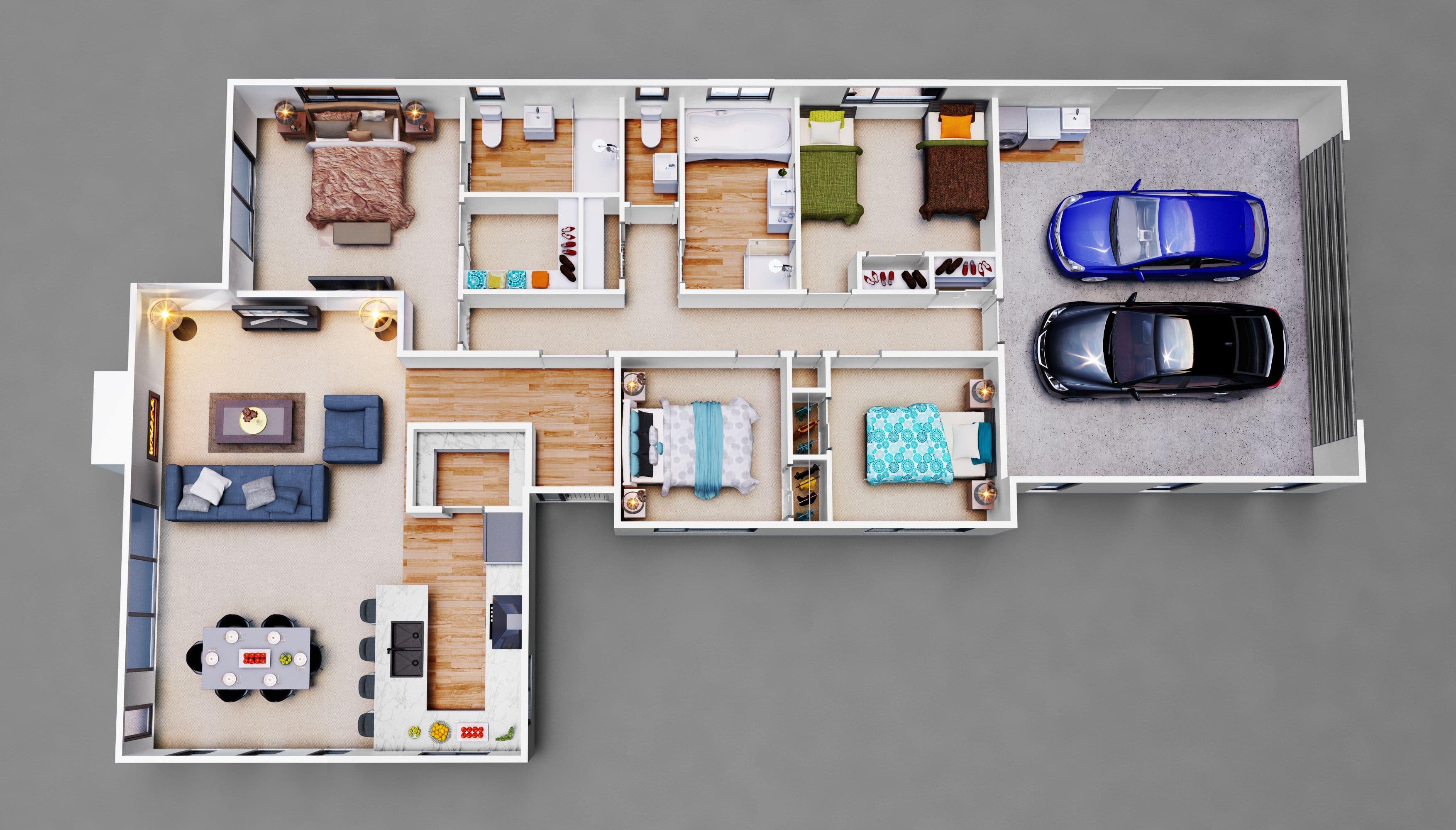 LHS79 CTL100 3D Floor Plan