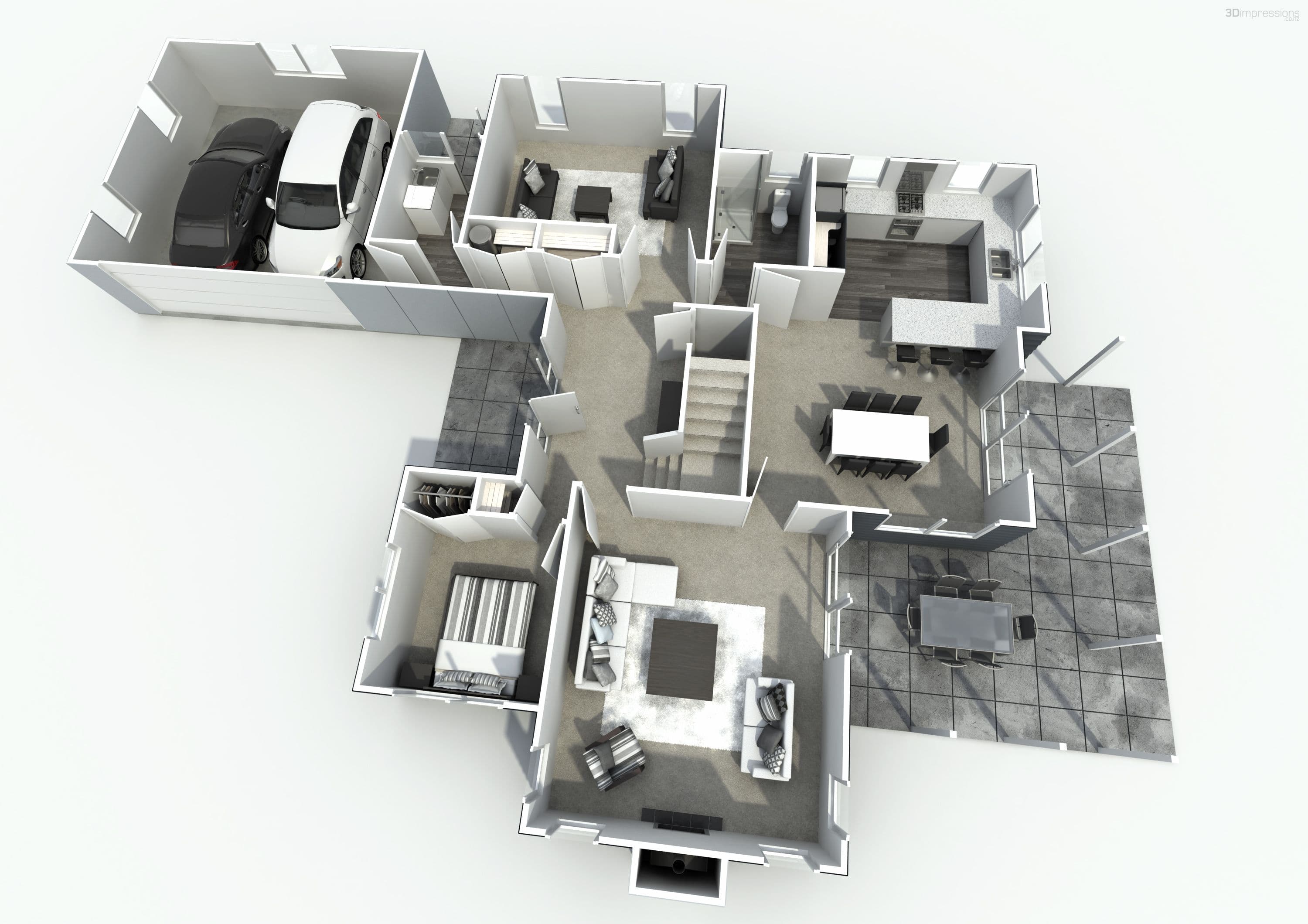 NZ254 fiordland 2 storey house plan
